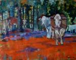 COWS IN THE WOODS